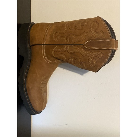 JB Dillon Boots JBA2175 Women's Size 9 Brown Leather Pull On Work Sole - Picture 6 of 8